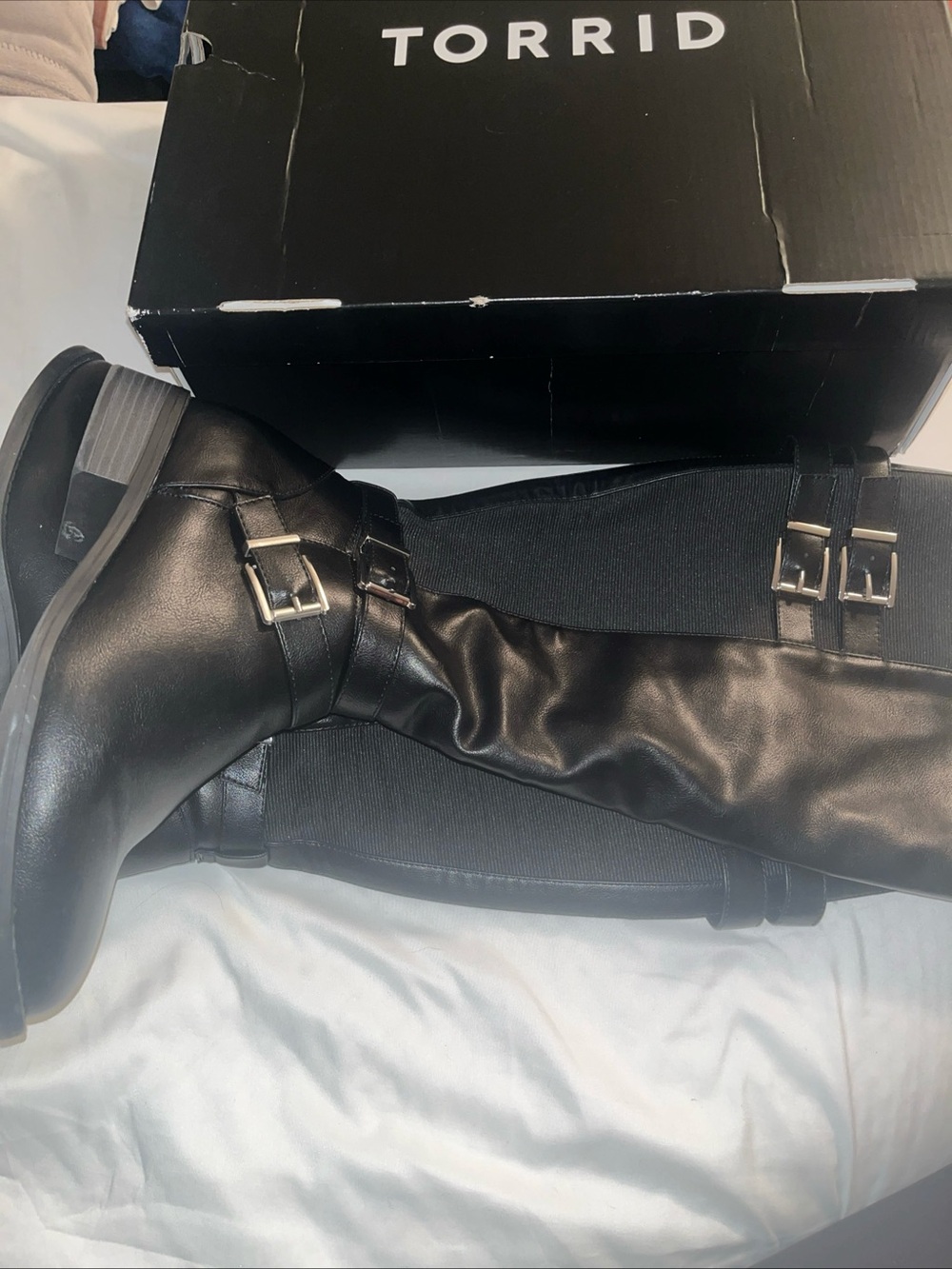 Torrid Black Wide Calf Equestrian Riding Boots Women’s Size 9 WW